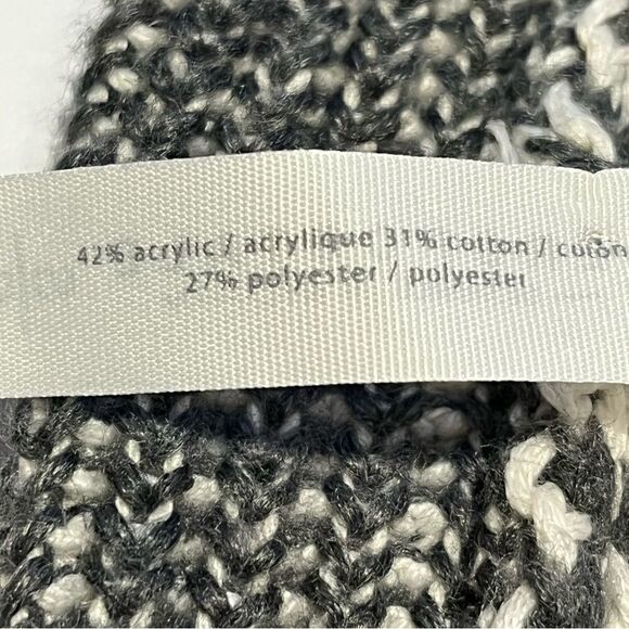 Aeropostale Cardigan Sweater Small Gray and white open front - Picture 8 of 9
